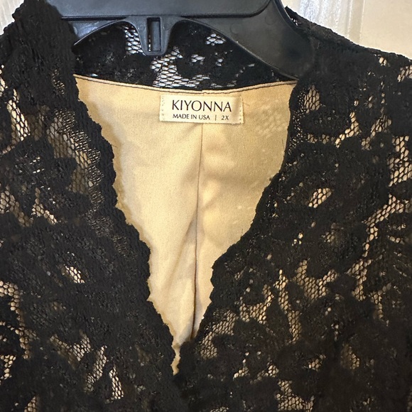 KIYONNA BLACK LACE CROCHET DRESS - Picture 6 of 6